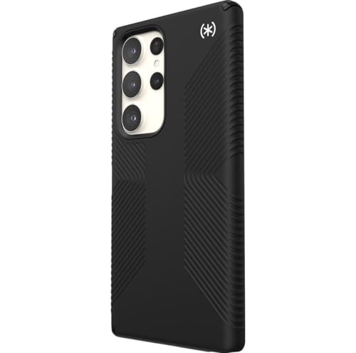 Image of Speck Presidio 2 Grip Samsung Galaxy S23 Ultra Case - Drop & Camera Protection, Soft-Touch Secure Grip, Wireless Charging Compatible, Shock Absorbant, Galaxy S23 Ultra Case - Black