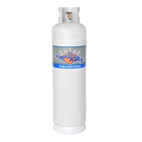 Flame King 60LB POL Steel Propane Tank Refillable Cylinder for RV Lunch Truck