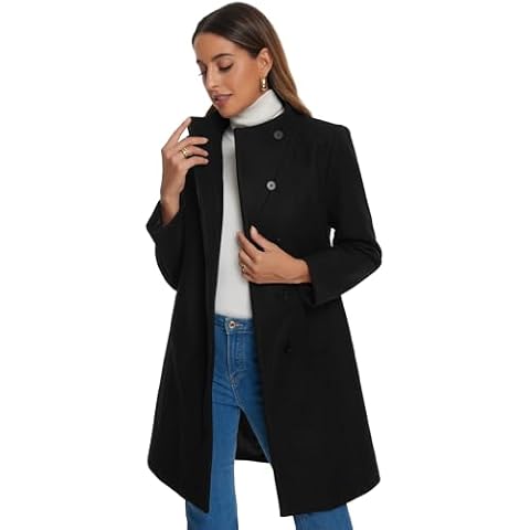 Allegra K Women's Long Sleeve Winter Coat Cover