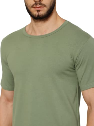 Image of T-Shirt for Men - 100% Cotton Casual T-Shirt | Half Sleeve, Round Neck 4 Way Stretch Fabric | Slim Fit T-Shirt