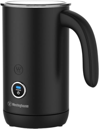 Image of WESTINGHOUSE Electric Basic Series Milk Frother 200ml Capacity Non-Stick Warm and Cold Milk Foam for Cappuccino, Latte Macchiato and Cocoa, 360Base, Black