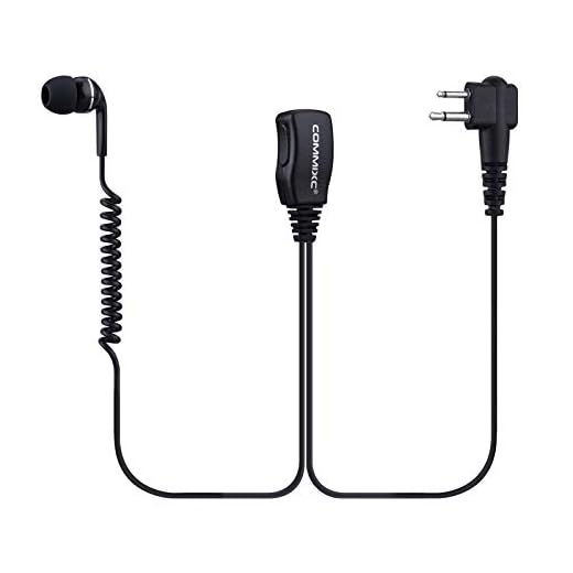 How to connect a Motorola headset to a great two way radio? 2 2-Pack Walkie Talkie Earpiece, 2.5mm/3.5mm 2-Pin in-Ear Walkie Talkie Headset with PTT Mic, Compatible with Motorola Two-Way Radios