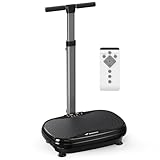 MERACH Vibration Plate Exercise Machine, Vibration Plate for Lymphatic Drainage Weight Loss, Vibrating Plate Exercise Machine with Handrails, Exercise Equipment for Women Men Home