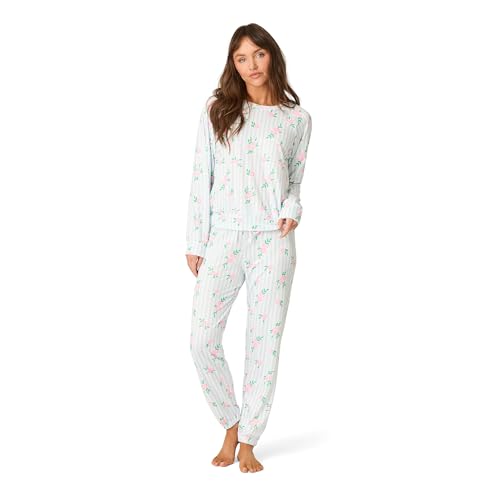 Image of PJ Salvage Women's [Amazon Exclusive] Cloud Jersey Jogger Pajama 2-piece Pj Set