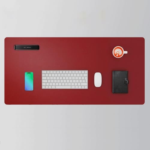 NuoNxuo レザー デスクパッド キーボード プロテクター マット 長さ70-160cm 幅30-60cm 矩形 単色 モダン シンプル 大型 滑り止め マウスパッド 防水 防油 断熱 お手入れ簡単 ライティングマット 20色(L,50x80cm)