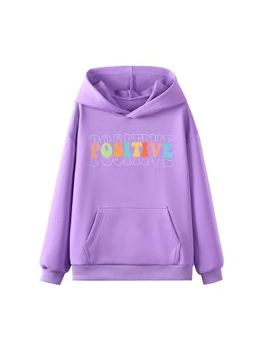 Image of WELAKEN Cotton Hoodie Sweatshirt for Girls Kids & Teens Long Sleeve Pullover with Kangaroo Pocket