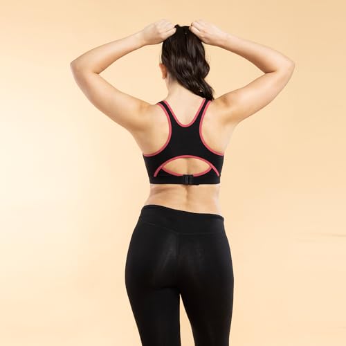 Image of Enamor Side Shaper Panel Women's Cotton Medium Impact Sports Bra with Fixed Cups- Bounce Control, Wider Racer Back, Padded, Wirefree, High-Coverage - SB38