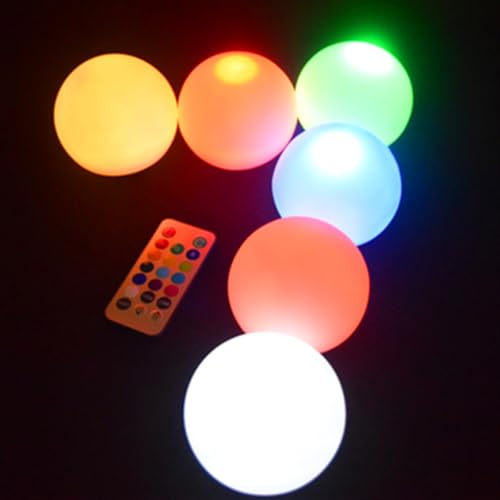 Luces decorativas de jardín redondas YARNOW de 8cm impermeables 4