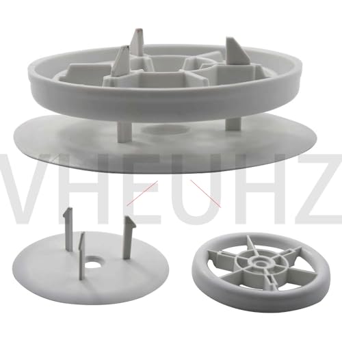 VHEUHZ Kleiner rotierender Dachlüfter mit niedrigem Profil für Busse und Transporter, Weißer windgetriebener Drehventilator