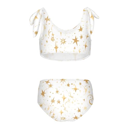 Gold Star Girls' 2 Piece Bikini Set Quick-Dry Swimsuits Swimwear Adjustable Shoulder Strap2