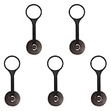 Ausi 5 Stück GX16 Metall-Staubkappe mit Kette, Luftfahrt-Steckerabdeckung, Rundstecker-Schutzhülle, wasserdicht, staubdicht, GX16-Deckel