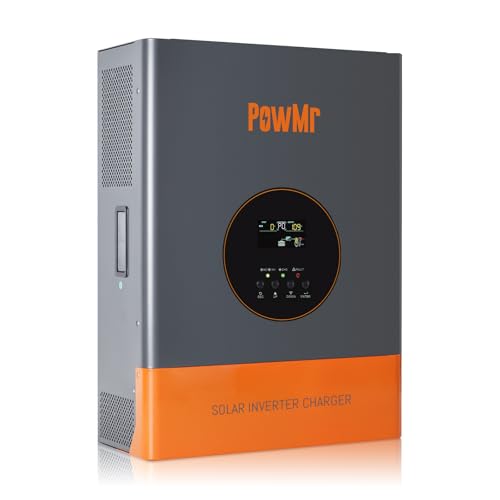 PowMr Split Phase 10000W 48VDC to 110V/220VAC Solar Inverter, 10KW with 120A MPPT Charge Controller...