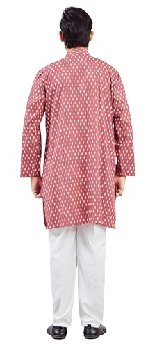 Image of Studio Shringaar Men's Cotton Relaxed Fit Straight Kurta