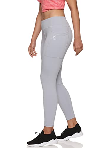 Image of High Waist Slim Fit Gym Workout Tights Yoga Pants Leggings with Pocket for Women
