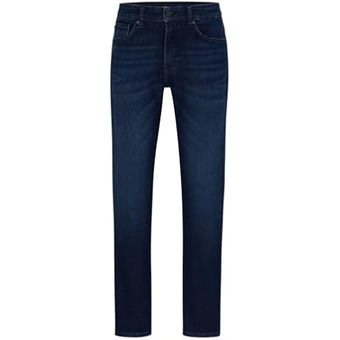 BOSS Mens Maine Jeans Dark Blue 34W Cover