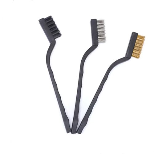 Image of Brass Brush, Small Wire Brush.Used for Stove Cleaning, 7-inch Small Toothbrush, Mini Kitchen Cleaning Brush, Rust Removal Industrial Brush, Stainless Steel Stationery Brush