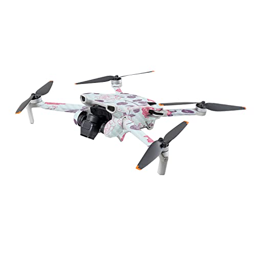 Image of MightySkins Carbon Fiber Skin Compatible with DJI Mini 3 - Vintage Floral | Protective, Durable Textured Carbon Fiber Finish | Easy to Apply | Made in The USA