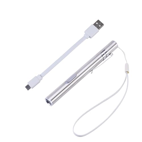 LEDMOMO Pluma Médica USB Recargable Con Luz LED - Linterna de Acero Inoxidable Para Enfermeras, Médicos y Estudiantes