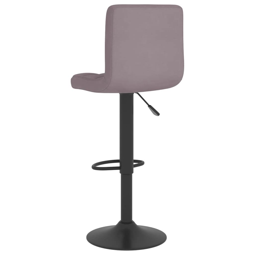 Taburete giratorio de altura ajustable con reposapiés de tela suave y estructura de acero, 40 x 47 x 90 – 111 cm, cómodo y estable para cocina, bar y tocador