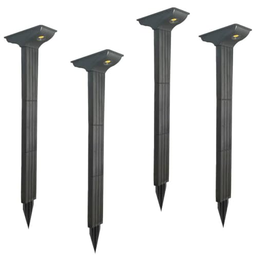 Luces solares para Exteriores, Paquete de 4 Luces de Paisaje, Luces de Camino más Brillantes para Exteriores a Prueba de Agua, Encendido/Apagado automático hasta 12 Horas, para jardín
