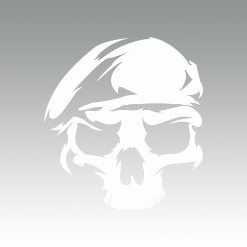 Amazon.com: US Army Ranger Skull Sticker - Decal - Die Cut - White ...