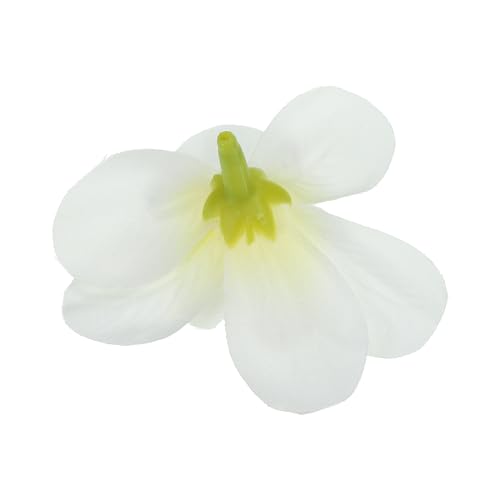 PATIKIL Artificial Orchid Petals, 24Pcs Faux Orchid Flower Head Fake Butterfly Flowers Crafts for Home Wedding Decoration Cream White - Image 3