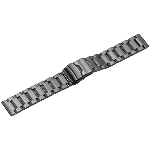 Image of Juntan 18mm 20mm 21mm 22mm 24mm 26mm Classic Stainless Steel Watch Band Silver Black Grey Blue Gold Brushed Metal Watch Strap for Women Men Watch Replacement Band Double Buckle