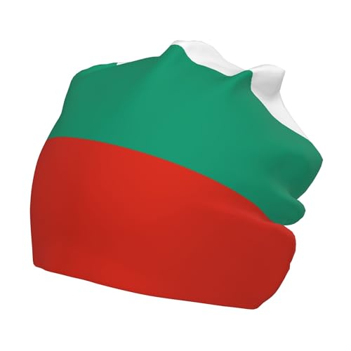 Bulgarian Flag Children Hip Hop Knitted Hat Kids Elastic Leisure Knit Cap Warm Sleep Beanies Black