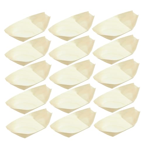 Platos de Madera desechables para sushi 5 pulgadas x200 miniatura 1