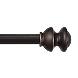 Kenney Kendall Standard Decorative Window Curtain Rod, 28-48