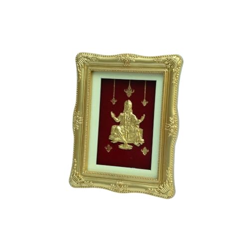 Image of EKA Divine Series Hanuman Ji - 24kt Gold Foil Blessing Tabletop | Vastu Positive Decor for Strength & Faith | Auspicious Gift for Hanuman Jayanti, Weddings & Celebrations (7.5 cm x 9 cm)