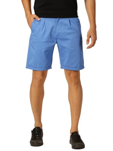 Image of Thomas Scott Men's | Solid | Mid Rise | Light Weight | 100% Cotton | Casual | Chino | Shorts for Men