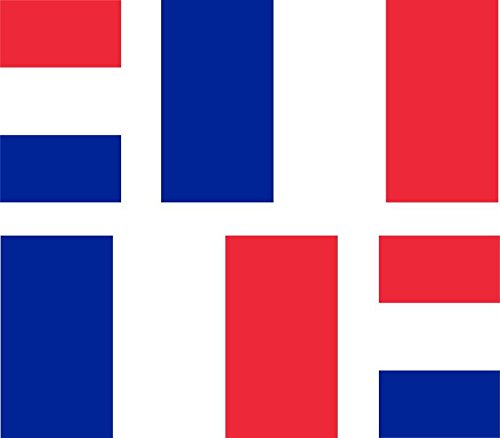 Akachafactory 4 x Autocollant Sticker Voiture Moto Valise pc Portable Drapeau France franais