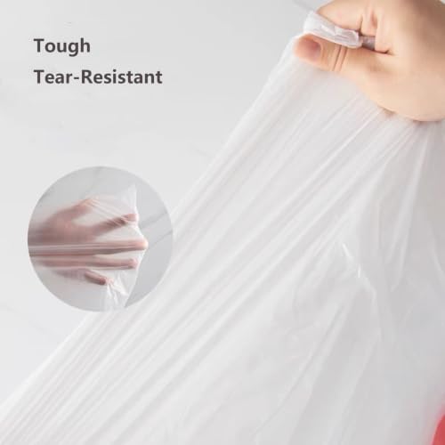 Image of Trash Bags for Bins Up to 4 Gallons,White Small Trash Bags,100 Total
