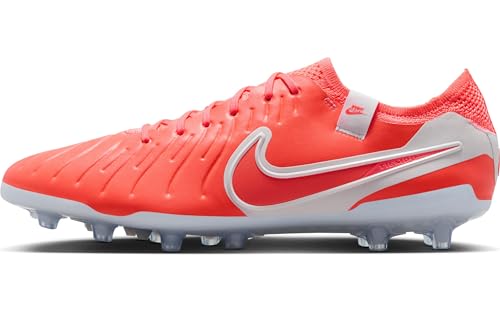 Nike Tiempo Legend 10 Elite Artificial-Grass Soccer Cleats (DV4330-800, Hot Lava/White)