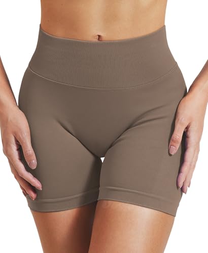 Image of VOYJOY Women Workout Impact Shorts 2.5 inch / 3.6 inch / 4.5 inch / 6 inch Scrunch Butt Booty | Tummy Control, High Waisted, Bike Short, Gentle Compression, for Women