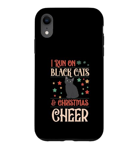 I Run On Black Cats And Christmas Cheer �}�b�`���OX-Mas Squad �X�}�z�P�[�X iPhone XR �p