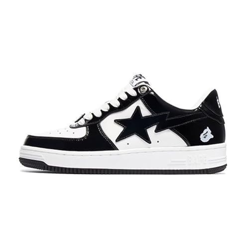 Fashion Sneakers for Men, Shark Lightning Star Graphic Sports Running Shoes for Women, Low Top Casual Sneakers for Daily Wear, Trending Skateboard Sneakers