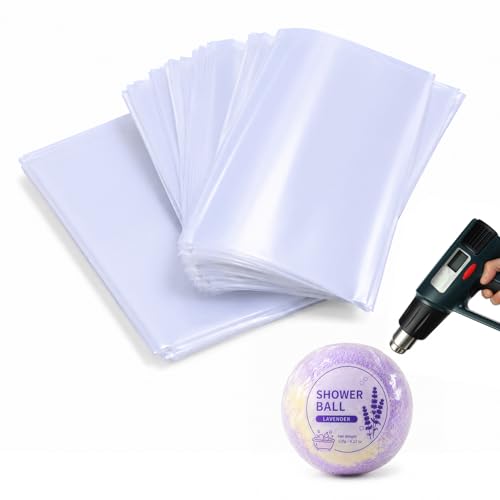 Image of WIKDAY Heat Shrink Wrap Bags 400 PCS 4x6 Inches Cellophane Bags Wrapping | Clear Plastic Soap Bags for Soap Bars Homemade Making Bath Bomb Gift Wrapping Small Item Bottles Packaging Business Use