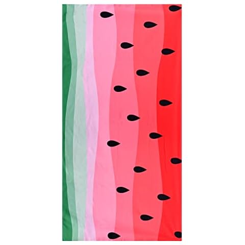 LIVILAN Watermelon Beach Towel, 30"x60", Oversized, Lightweight, Quick Dry, Sand Free, Perfect for Kids, Girls, Women, Watermelon Design, Ideal Swim, Bath, Pool Towel, Unique Watermelon Gifts Cover