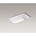 Kohler K-5832-5U-0 Bakersfield Undercounter Sink with Installation Kit, White