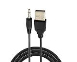 KKPOERT 3.5mm USB Cable, Male AUX Audio Jack to USB Public Charging Adapter, Compatible with MP3, Speakers, recorders, Headphones etc（3.3FT）