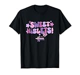 Disney Hannah Montana Sweet Niblets! Floral Chest Text Logo T-Shirt