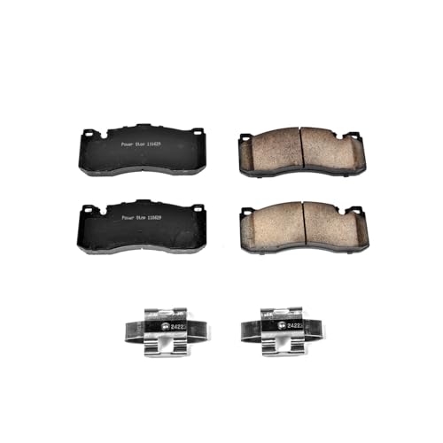 Image of PowerStop Front Brake Pads for BMW 135i 2008-13 |135is 2013 |323i 2006-09 |Mini Cooper 2013 - Z17 Ceramic Brake Pads with Installation Hardware, 17-1371