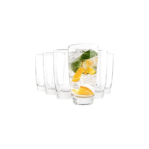 Vikko 16 4 Ounce Water Tumblers Large All Purpose Drinking Glasses Thick and Durable Construction Beautiful Design Heavy