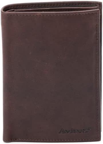 Portafoglio Uomo in Pelle, Porta Carte di Credito RFID, Portafogli Uomo Stile Militare Linea Buffalo, Vera Pelle Tamponata a Mano | 2 Scomparti Banconote | 6 Carte | Portamonete Collezione Renegade