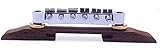 Jiayouy Archtop Guitar Bridge Rosewood 6 String Bridge Saddles for Archtop Jazz Guitar Instrument Accessory