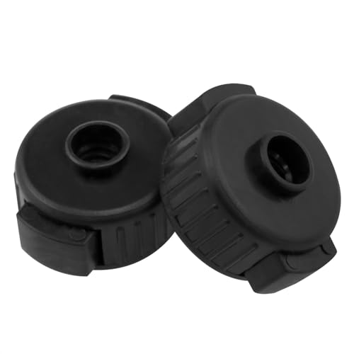 Tuercas para platillos de batería AYLIFU, 4 piezas, color negro, diámetro 3,9 cm x altura 3,2 cm, material plástico miniatura 3