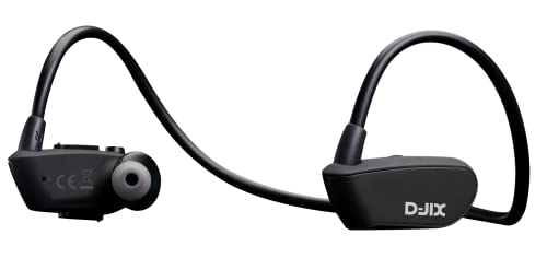 LOGICOM, D-JIX_S200_4GBT_G, 2-i-1: Vattentät MP3 Sport + trådlösa Bluetooth 5.0-hörlurar, 4 GB, upp till 8 timmars batteritid och 4 timmar Bluetooth, Micro USB, IPX8-certifierad, 3,7 V/120 mAh