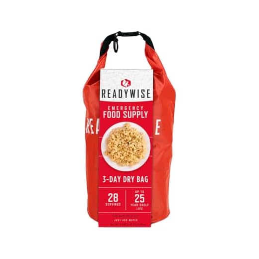ReadyWise, 28 Portioner, Frukost, Lunch Och Middag, Grab & Go Dry-Bag, Frystorkat, Upp Till 25 Års Hållbarhet, Nödmat, 3 Dagar För 1 Person